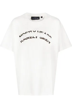 MOSTLY HEARD RARELY SEEN Logo-embossed crew-neck T-shirt
