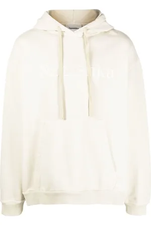 Nanushka Logo-embroidered cotton hoodie