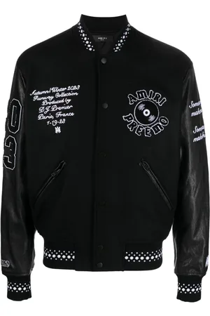 AMIRI Logo-appliqué varsity jacket