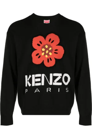 Kenzo Boke Flower-motif wool jumper