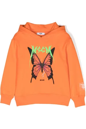 Msgm Logo-print cotton hoodie