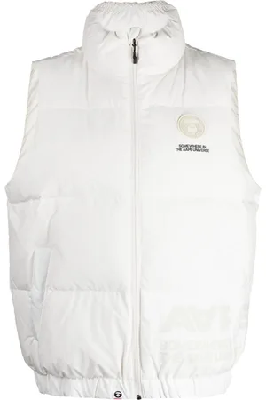 A Bathing Ape Logo-patch puffer gilet