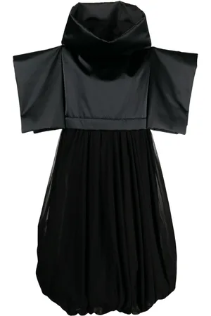 Comme des Garçons Wide-sleeves puffball midi dress