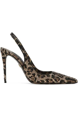 Dolce & Gabbana 105mm leopard-print leather pumps