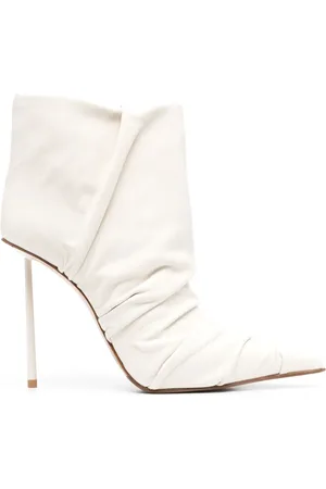 LE SILLA Fedra 120mm ruched leather ankle boots