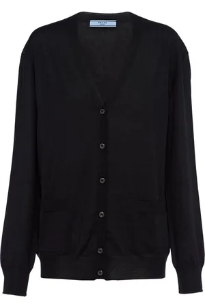 Prada V-neck wool-cashmere cardigan