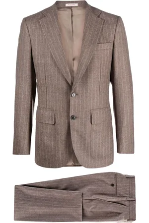 Fursac Pinstriped virgin wool suit