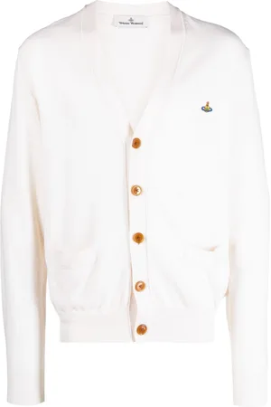 Vivienne Westwood Orb-embroidered cotton-cashmere cardigan