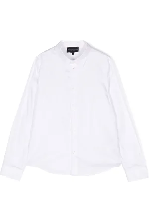 Emporio Armani Logo-jacquard cotton shirt