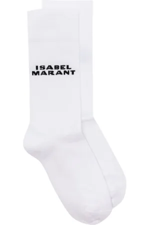 Isabel Marant Dawi intarsia-knit logo socks
