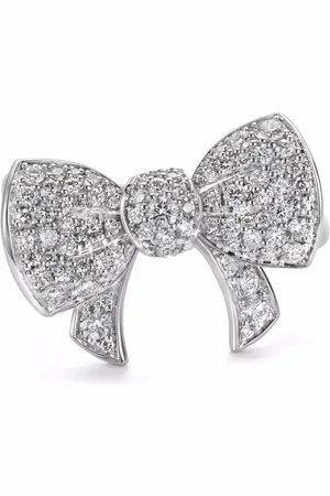 David Morris 18kt white gold Beaux diamond ring