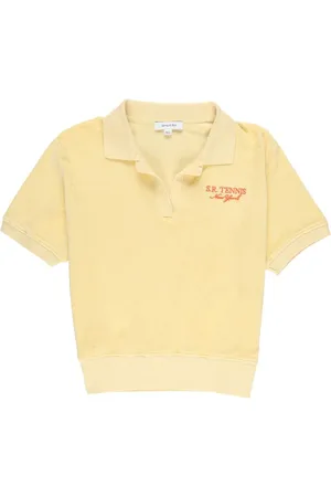 Sporty & Rich SR Tennis terry cloth-effect polo shirt