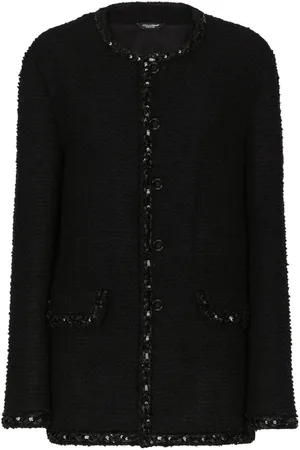 Dolce & Gabbana Sequin-embellished bouclé jacket
