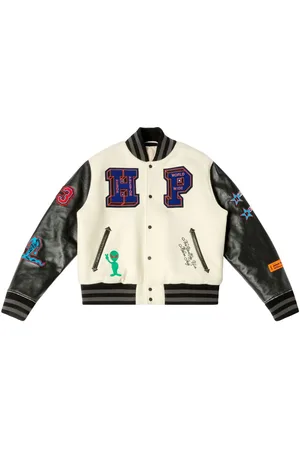 Heron Preston Varsity-patch bomber jacket