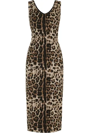 Dolce & Gabbana Leopard-print sleeveless dress