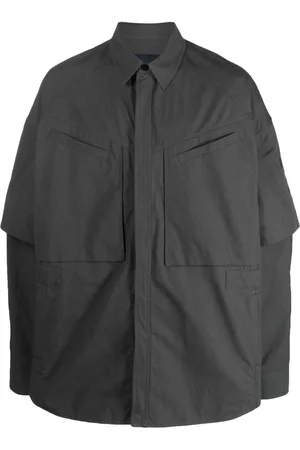 JUUN.J Detachable-sleeves cotton shirt