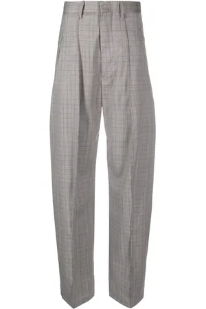 Isabel Marant Sopiavea plaid-check tapered trousers