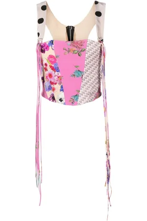 Natasha Zinko Patchwork corset top