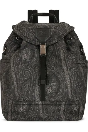 Etro Pegaso-motif paisley-print backpack
