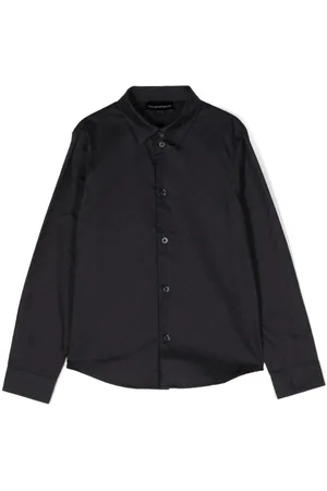 Emporio Armani Logo-jacquard cotton shirt