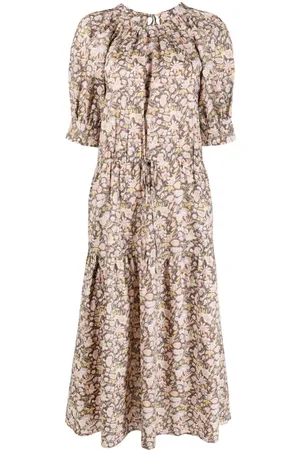 Ralph Lauren Floral-print poplin midi dres
