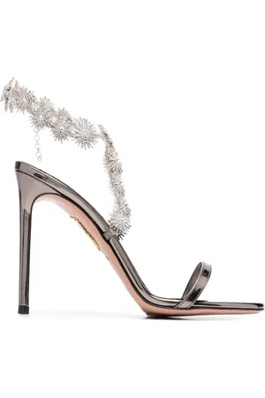 Aquazzura Comet 115mm crystal-embellished sandals