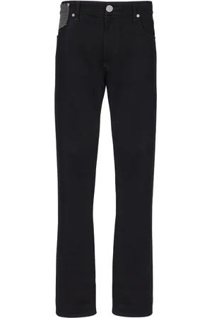 Balmain Crystal-embellished straight-leg jeans