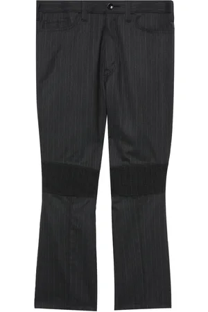 JUNYA WATANABE Smocked-panel flared cropped trousers