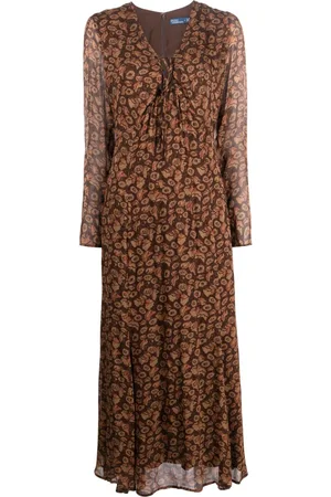 Ralph Lauren Floral-print A-line maxi dress