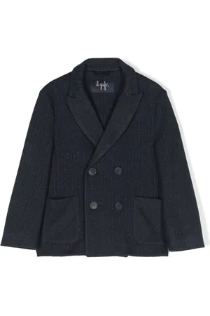 Il gufo Double-breasting striped blazer