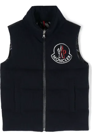 Moncler Logo-embroidered corduroy gilet