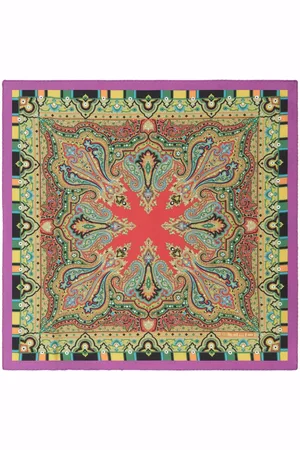 Etro Graphic-print silk pocket square