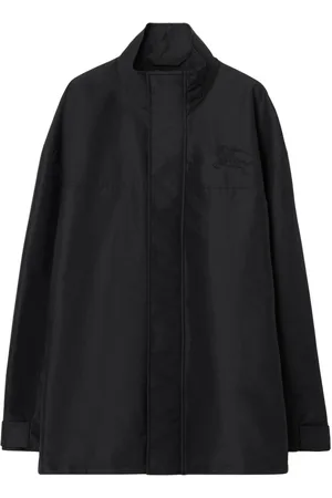 Burberry EKD-embroidered high-neck jacket