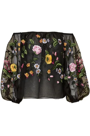 Carolina Herrera Floral-print silk blouse