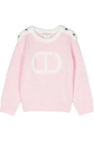 Twin-Set Logo-intarsia jumper