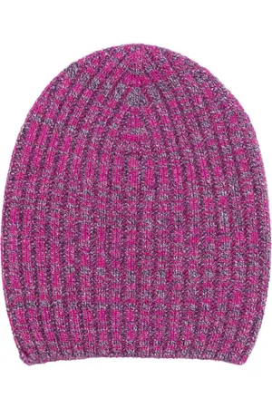 Barrie Mélange-effect ribbed-knit cashmere beanie