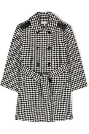 Twin-Set Houndstooth trench coat