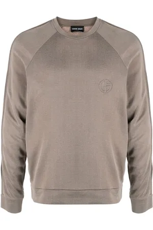 Giorgio Armani Logo-embroidered round-neck jumper