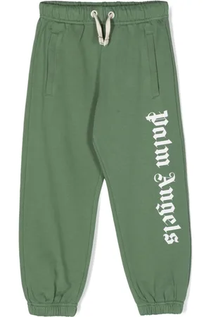 Palm Angels Logo-print drawstring track pants