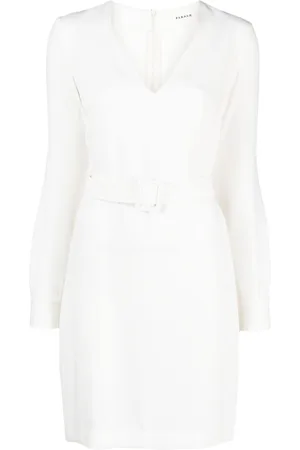 P.A.R.O.S.H. Belted V-neck minidress