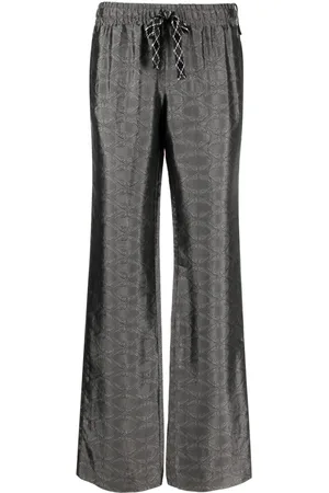 Zadig & Voltaire Pomy patterned-jacquard flared trousers