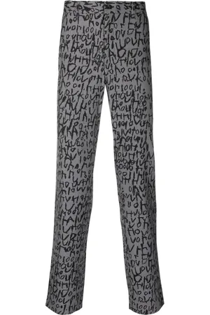 Comme des Garçons Plaid-check jacquard straight-leg trousers