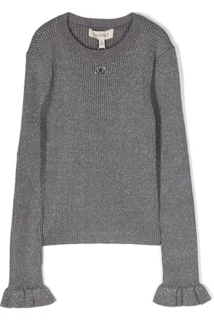 Twin-Set Ribbed-knit Lurex jumper
