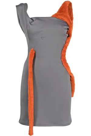 OTTOLINGER Faux-fur trim sleeveless minidress