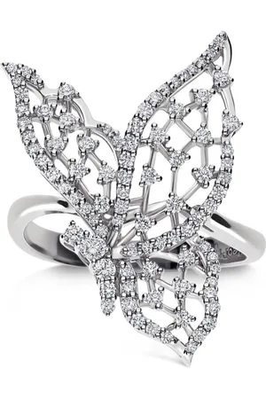 Leo Pizzo 18kt white gold Light Wings ring