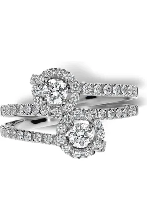 Leo Pizzo 18kt white gold Crops diamond ring