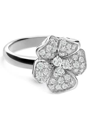 Leo Pizzo 18kt white gold Flora diamond ring