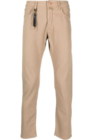 Incotex Logo-patch straight-leg jeans
