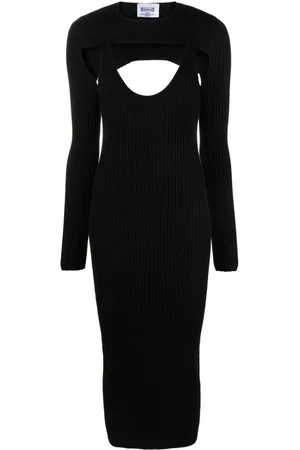 Wolford X Simkhai contoured ribbed-knit midi dress