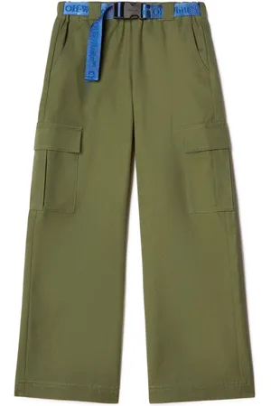 OFF-WHITE Bookish logo-belt cargo trousers